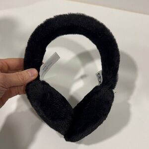 UGG Black Plush Earmuffs